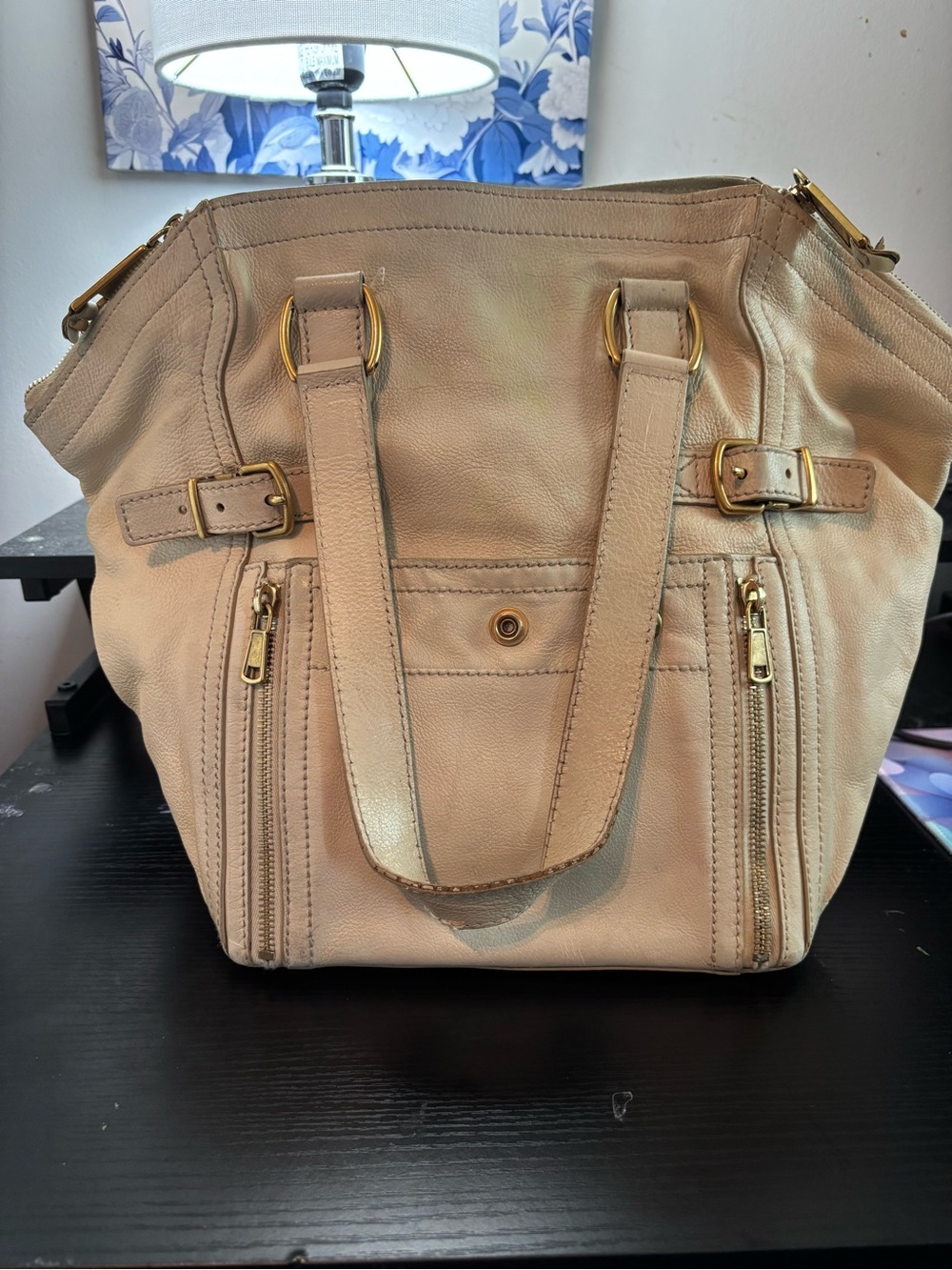 ARCHIVAL PIECE Rare Vintage YSL Yves Saint Laurent Grained Leather Downtown Tote